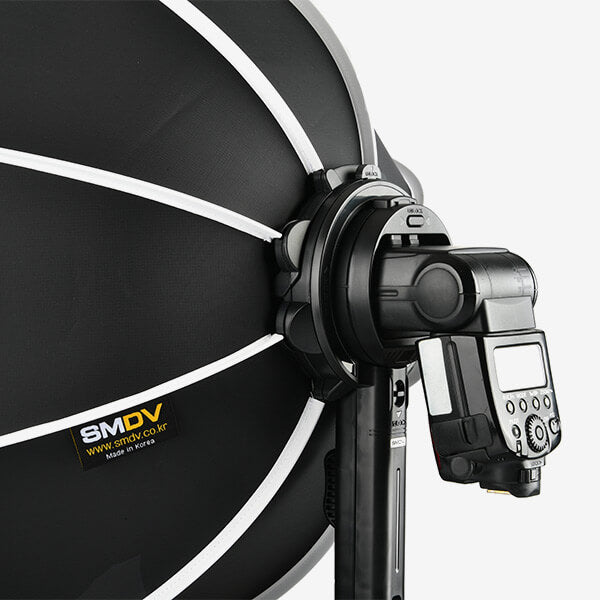 Flip softbox used with flash