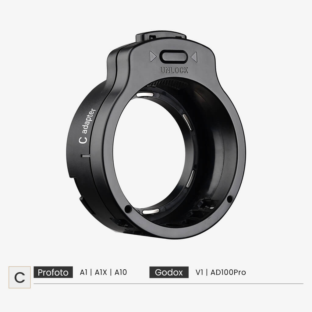 Flip softbox C adapter
