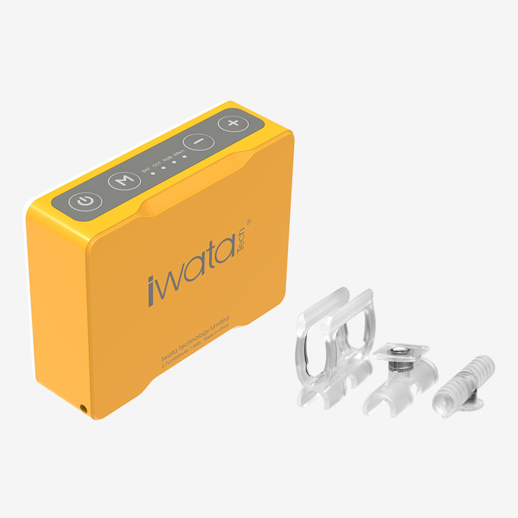 iwata M1 yellow + GM-stand