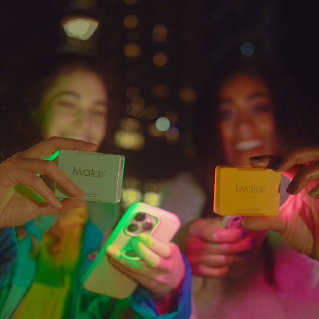 iwata M1 RGB Light selfie at night