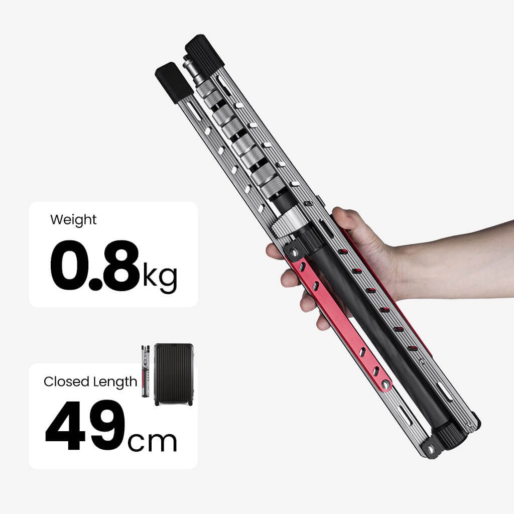 iwata light stand weight & closed length image